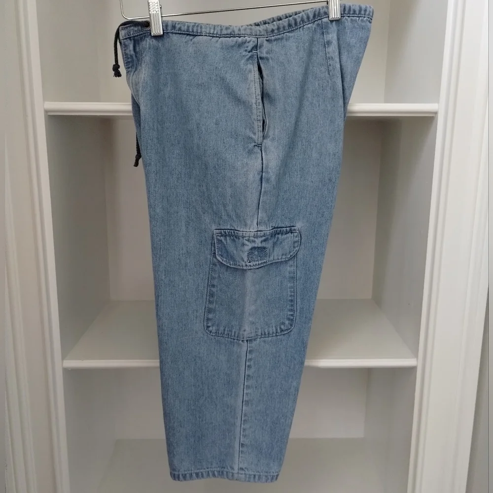 VINTAGE Jeans JORDACHE Cargo Cropped 11/12 High Rise